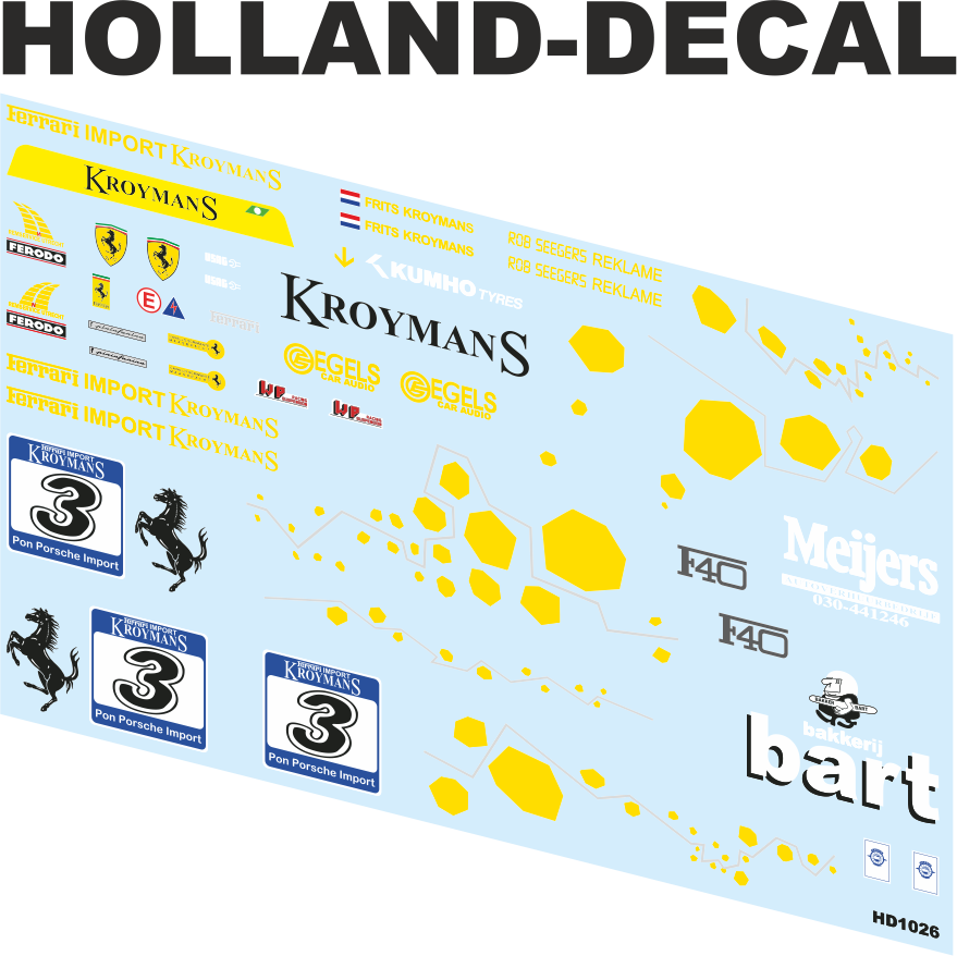 Ferrari F40 F. Kroymans 1/18 (HD1026)