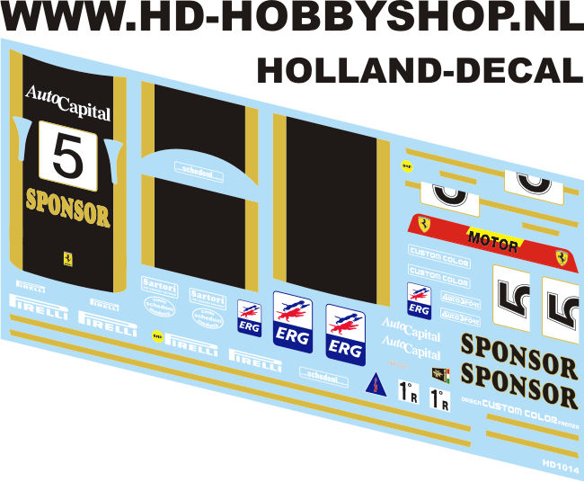 Ferrari F40 SPONSOR 1/18 (HD1014)