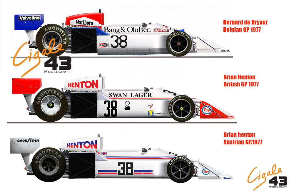 Decals March 761 1977 Formula 1 1/43rd scale for Tameo Kits by Cigale 43 (CDS008)
