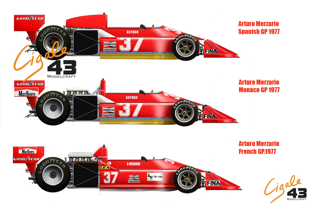 Decals March 761 1977 Formula 1 1/43rd scale for Tameo Kits by Cigale 43 (CDS009)