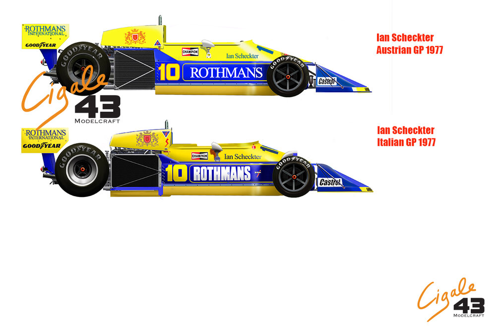 Decals March 761B 1977 Formula 1 1/43rd scale for Tameo Kits by Cigale 43 (CDS010)