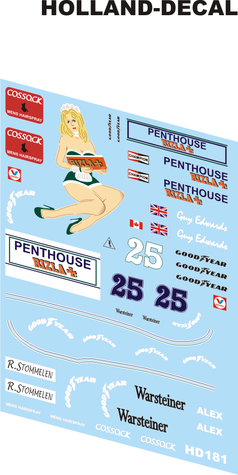 Hesketh 308D 1/43 (HD181)