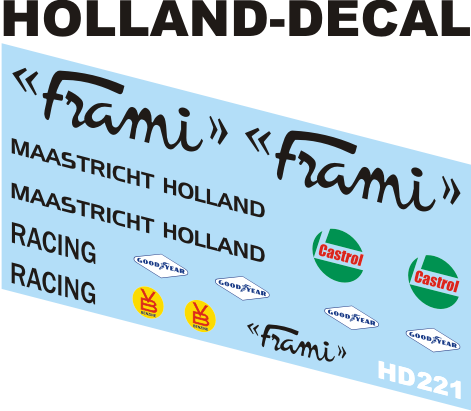 Frami busje decals 1/43 (HD221)