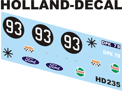 Ford Mustang Frami Racing 1/43 (HD235)