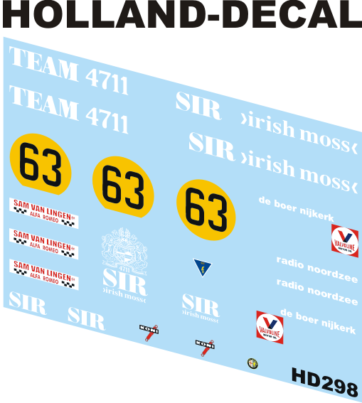 Alfa Romeo GTA Team 4711 1/43 (HD298)