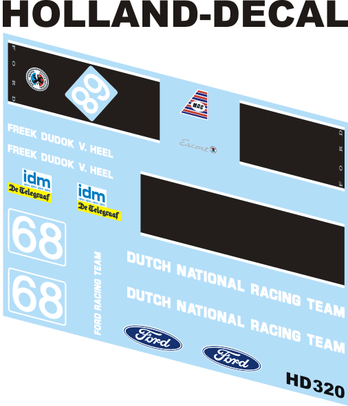 Ford Escort Twin Cam 1/43 (HD320)