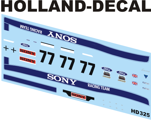Ford Escort Sony Racing Team 1/43 (HD325)