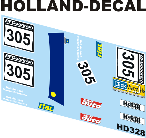 BMW 320i VLN 2007 1/43 (HD328)