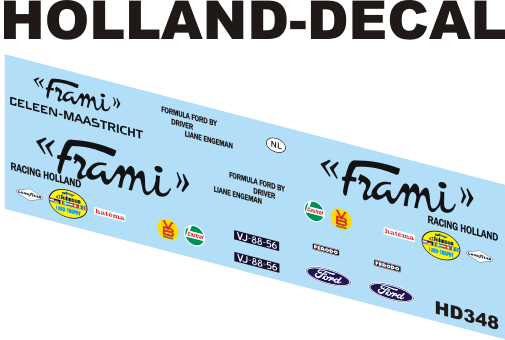 Frami Racing Team Ford Transit servicebus 1/43 (HD348)