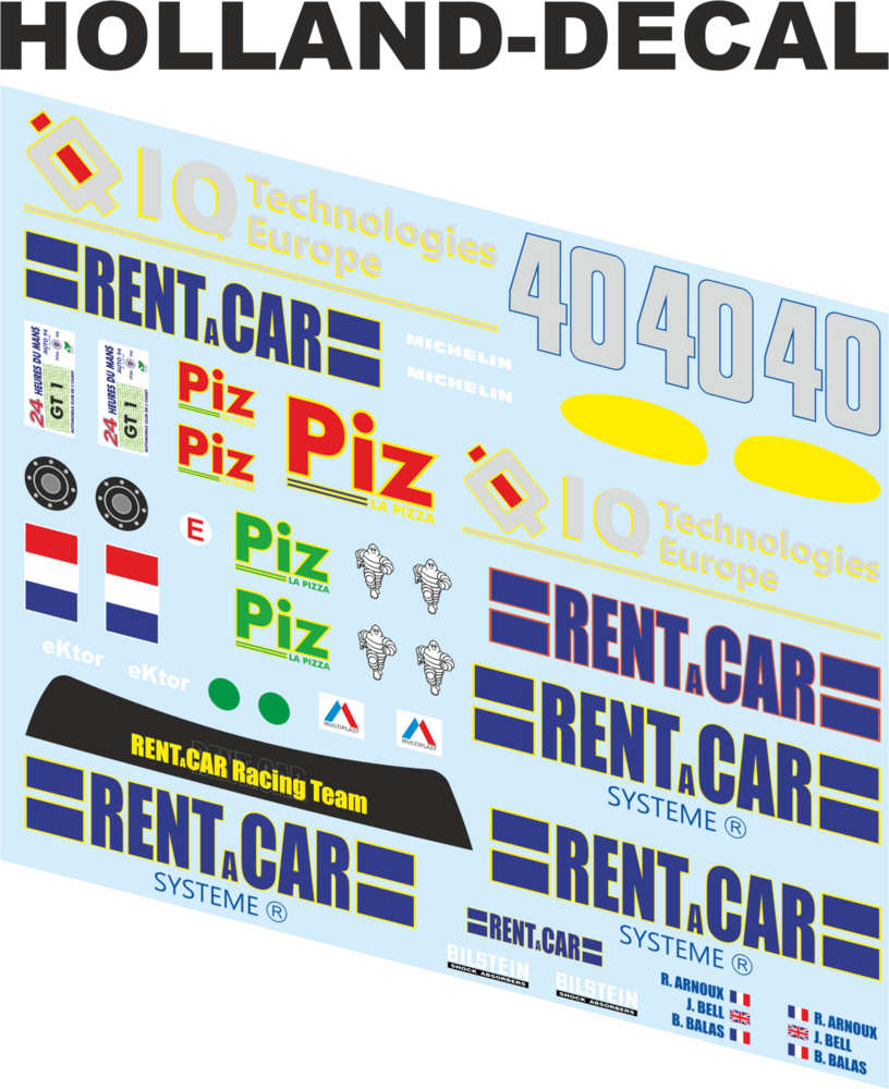 Viper 1994 Le Mans decals 1/18 (HD1067)