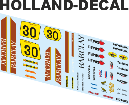 Honda RS500 Barclay Jack Middelburg 1/12 (HD1082)