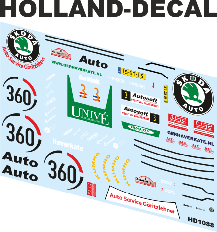 Skoda Octavia Vechtdalrally 2008 Haverkate / Aaltink 1/18 (HD1088)