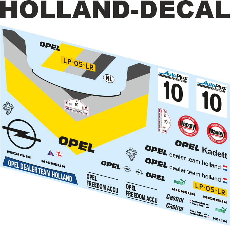 Opel Kadett GSI Tulpenrally 1985 Maaskant / van Beek 1/18 (HD1104)