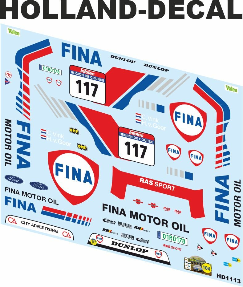 Ford Sierra Rally van Zuid Limburg 2025 Vink / v Goor 1/18 (HD1113)