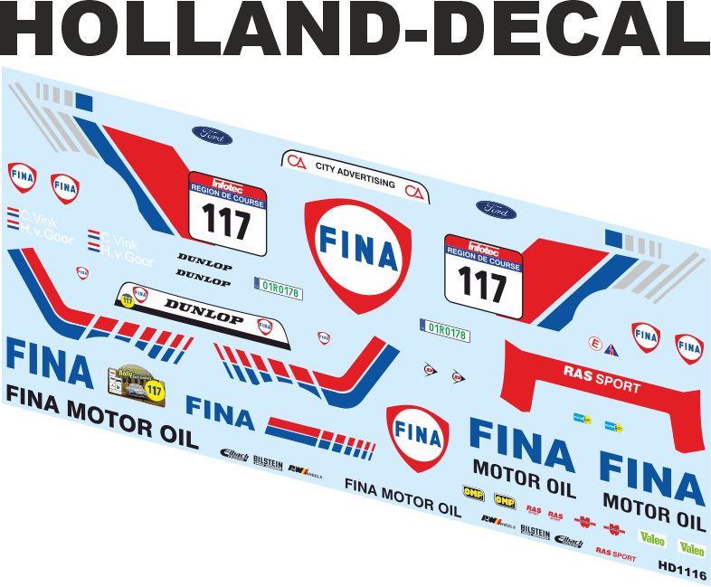 Ford Sierra Rally van Zuid Limburg 2025 Vink / v Goor 1/24 (HD1116)