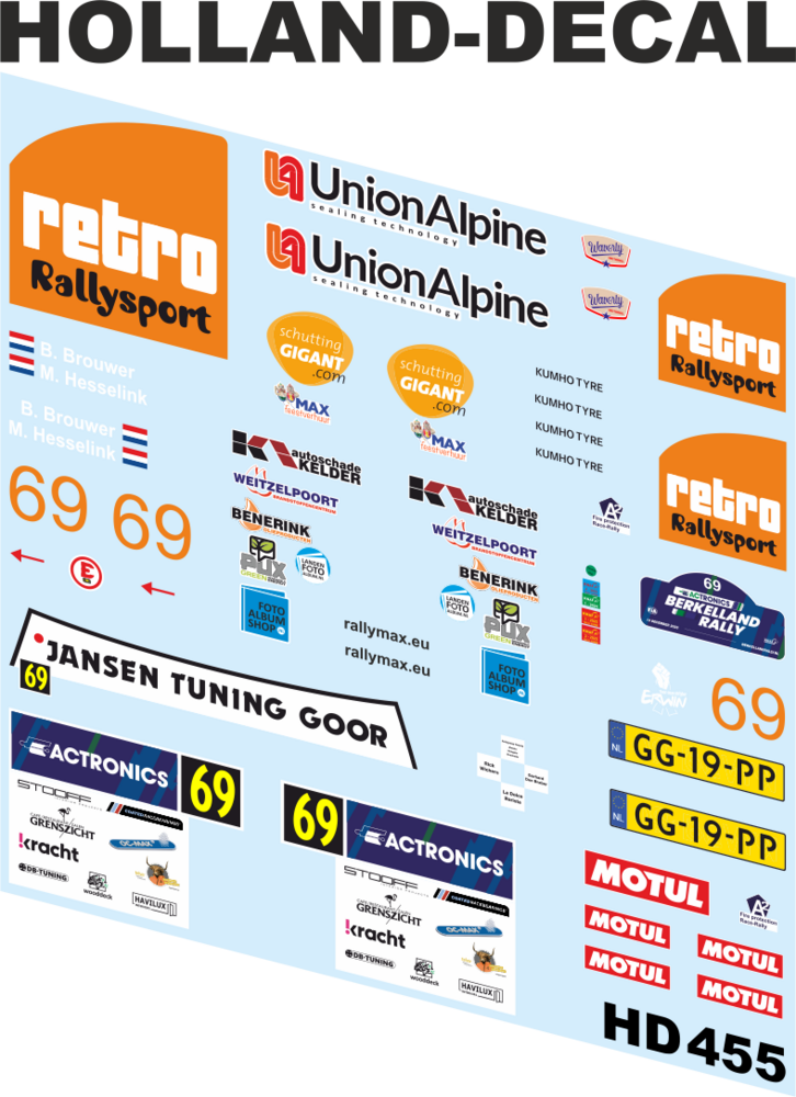 Opel Manta Berkelland Rally 2025 Brouwer / Hesselink 1/24 (HD455)