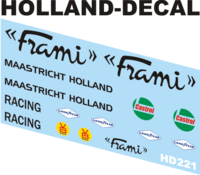 Frami busje decals 1/43 (HD221)