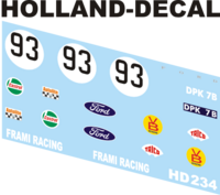 Ford Mustang Frami Racing 1/43 (HD234)