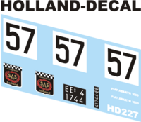 Fiat Abarth 1000 Grote prijs van Nederland 1/43 (HD227)