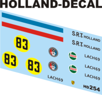 Porsche 911s SRT Holland 1/43 (HD254)