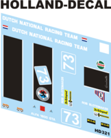 Alfa 1600 GTA Dutch National Racing Team 1/43 (HD321)