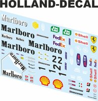 Ferrari F2001 livery decals compleet 1/18 (HD403)