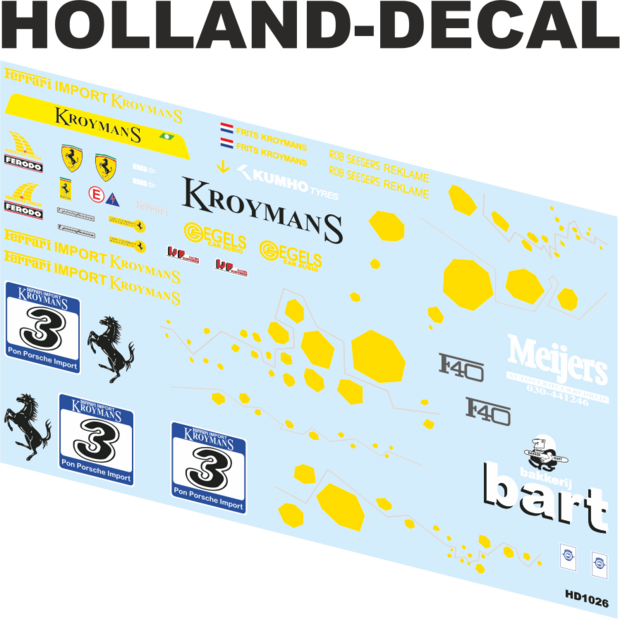 Ferrari F40 F. Kroymans 1/18 (HD1026)
