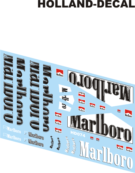 Ferrari F2004 livery decals 1/18 (HD074)