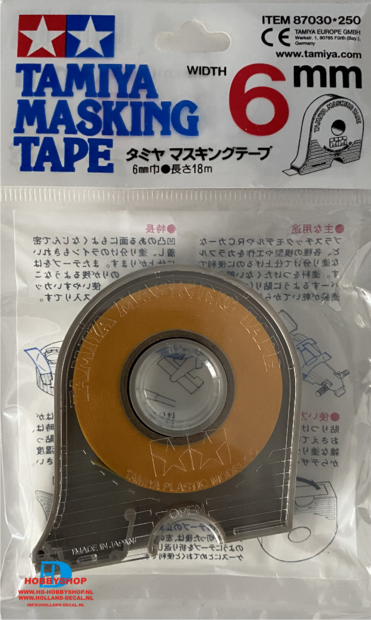 Tamiya masking tape 6mm inclusief dipenser