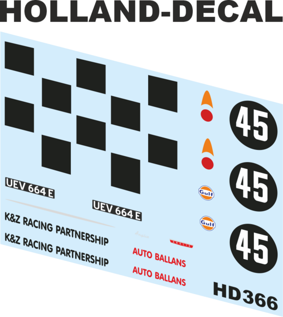 Ford Anglia K&amp;Z Racing 1/43 (HD366)