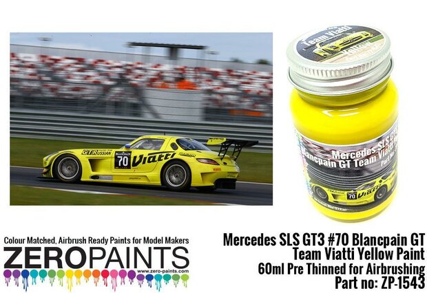 Zero Paints ZP-1543 Mercedes SLS GT3 Viatti Yellow 60ml