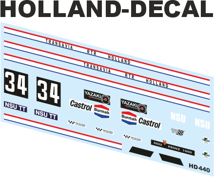 NSU 1000 TT Henri van Oorschot 1/43 (HD440)