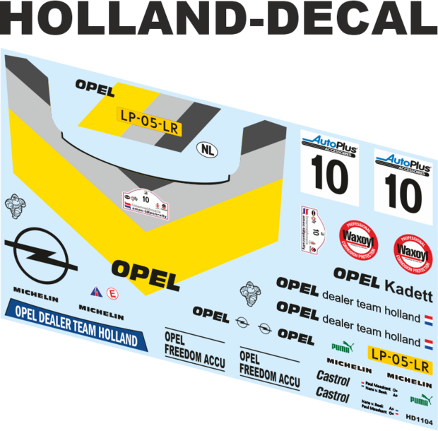 Opel Kadett GSI Tulpenrally 1985 Maaskant / van Beek 1/18 (HD1104)