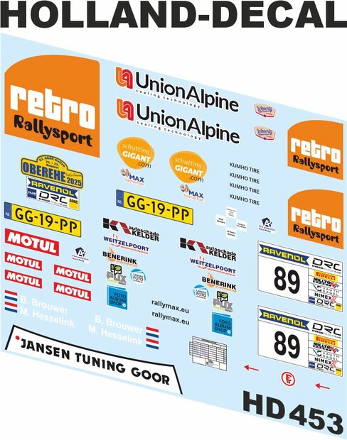 Opel Manta Rally Oberehe 2025 Brouwer / Hesselink 1/24 (HD453)