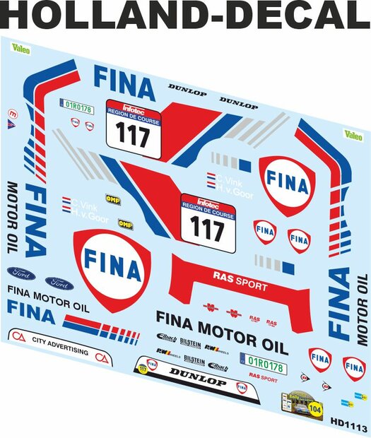 Ford Sierra Rally van Zuid Limburg 2025 Vink / v Goor 1/18 (HD1113)