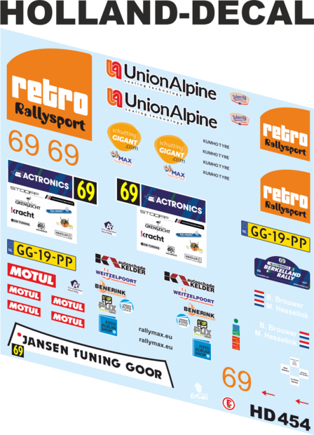 Opel Manta Berkelland Rally 2025 Brouwer / Hesselink 1/43 (HD454)