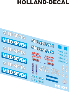 Benetton B194 Double wing livery decals 1/43 (HD027)