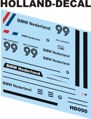 BMW M1 decals Lammers 1/43 (HD090)