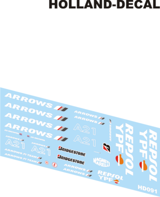 Arrows A21 testcar Repsol YPF (zwart) 1/43 (HD091)