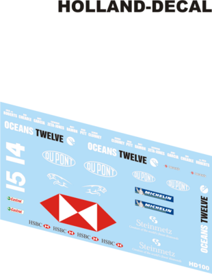 Jaguar R5 Oceans Twelve 1/18 (HD100)