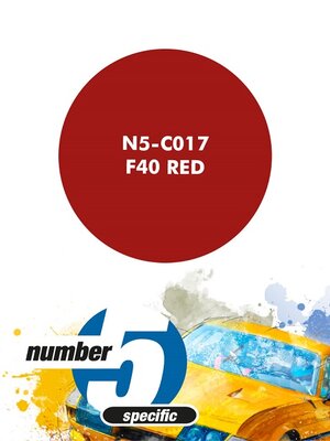 NUMBER 5 (N5-C017) Ferrari F40 Red - 30ML