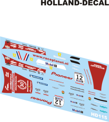 Porsche 911 GT3 Bleekemolen 30 starts Monaco 1/43 (HD115)