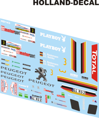 Peugeot Rallyteam 208 T16 R5 1/43 (HD143)