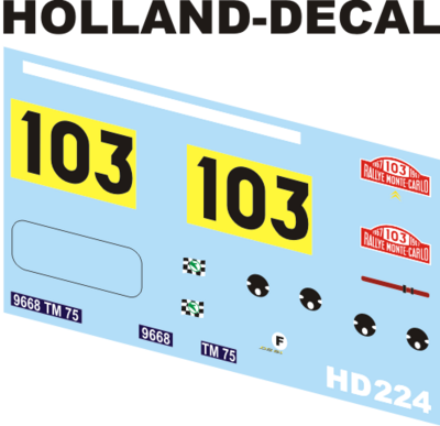 Citroën DS21 1967 rally Monte Carlo 1/43 (HD224)