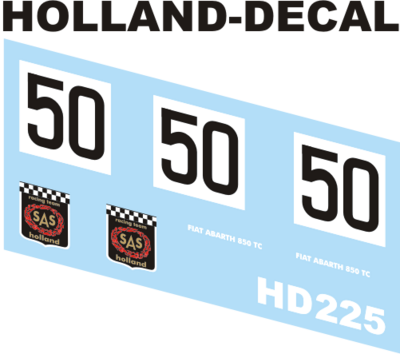 Fiat Abarth 850 TC Grote prijs van Nederland 1/43 (HD225)