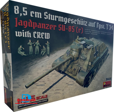 Jagdpanzer SU85 (r) with crew (MiniArt 35229)