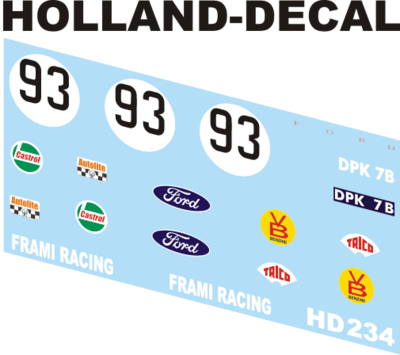 Ford Mustang Frami Racing 1/43 (HD234)