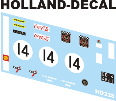 Fiat Abarth 1000 SP North Sea Trophy 1/43 (HD228)