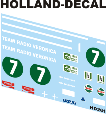 Abarth 850 Pinksterraces 1970 Zandvoort 1/43 (HD261)