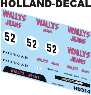 Porsche 911 Carrera RSR Wallys Jeans 1/43 (HD314)
